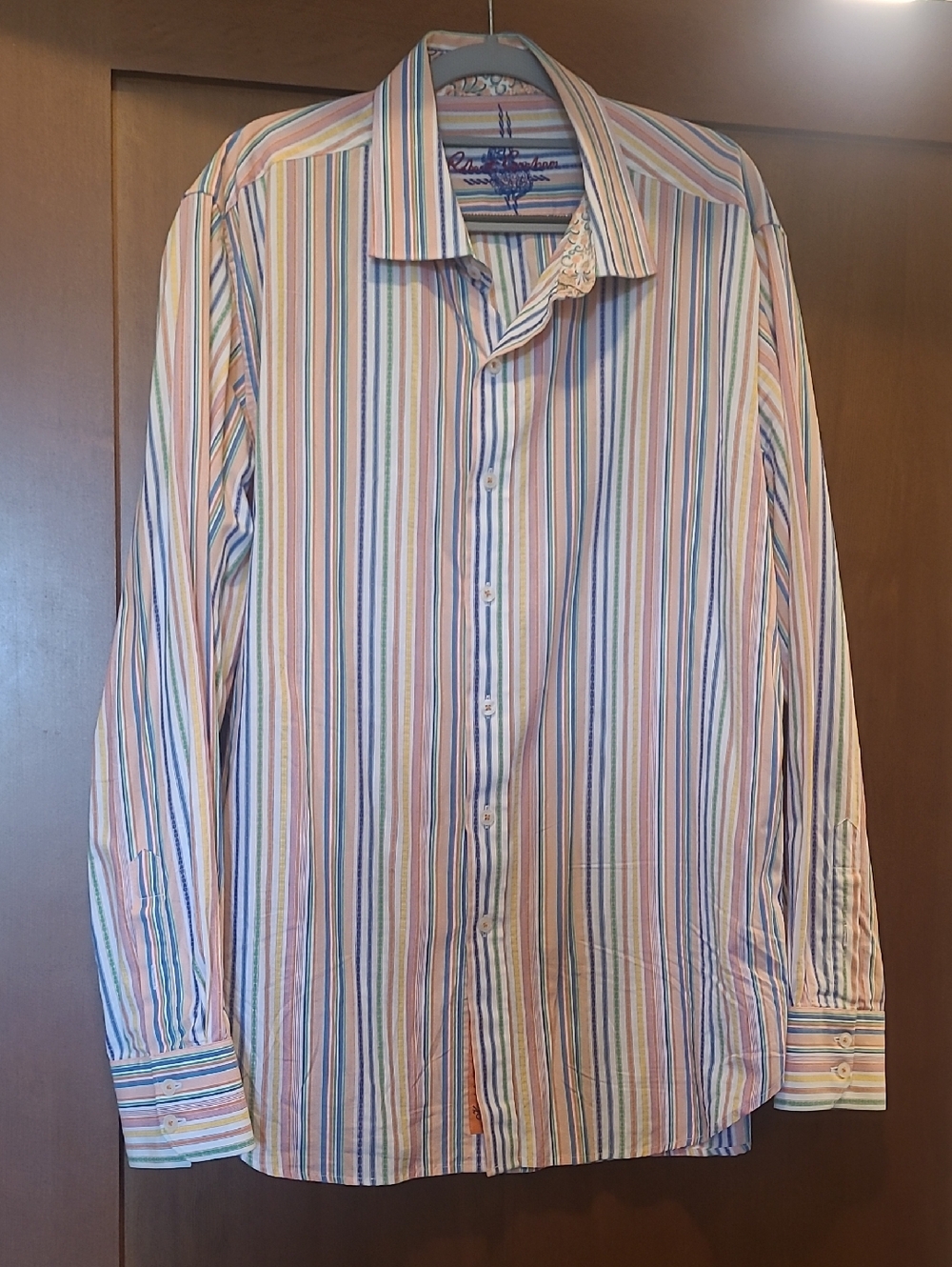 Robert Graham Pastel Multicolor Striped Button-Down Shirt